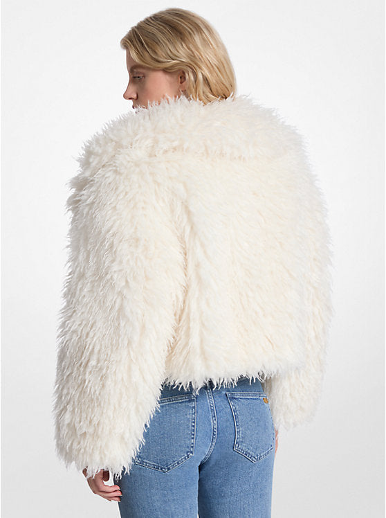 Cropped Faux Fur Jacket