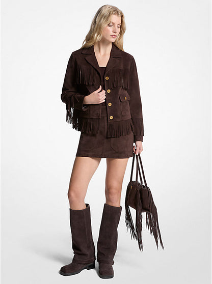 Fringed Suede Jacket