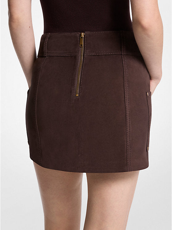 Suede Mini Skirt