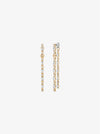Pavé Baguette Drop Earrings