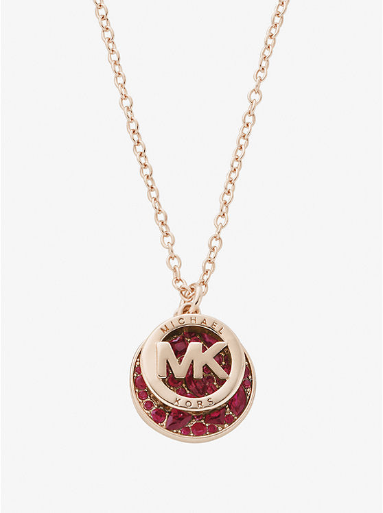 Pavé Logo Necklace