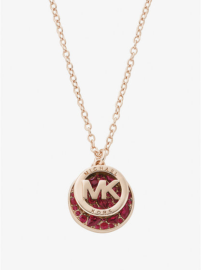 Pavé Logo Necklace
