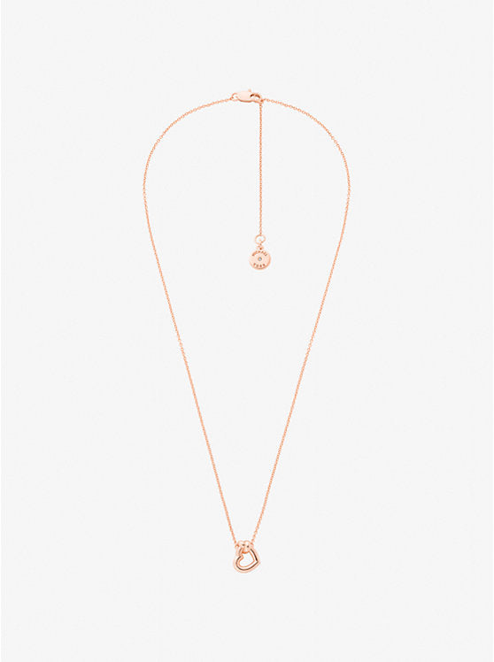 Knotted Heart Necklace and Earrings Gift Set