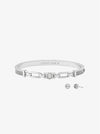 Pavé Logo Bangle and Stud Earrings Gift Set