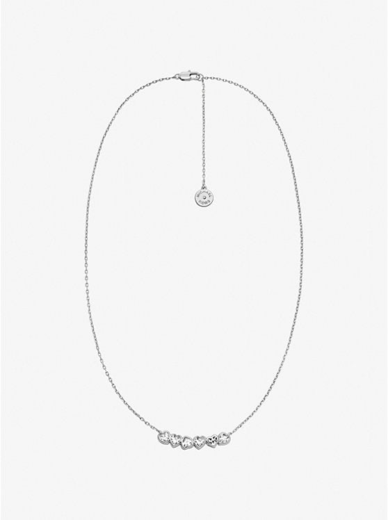 Cubic Zirconia Hearts Necklace