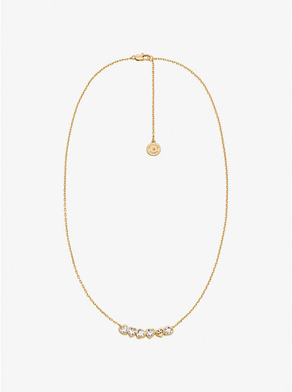 Cubic Zirconia Hearts Necklace