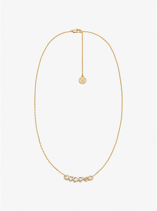 Cubic Zirconia Hearts Necklace