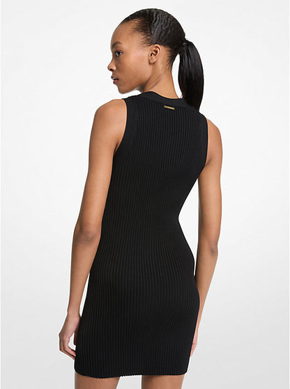 Ribbed Viscose Blend Dress