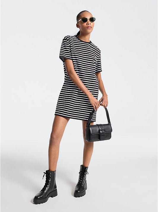 Striped Cotton T-Shirt Dress