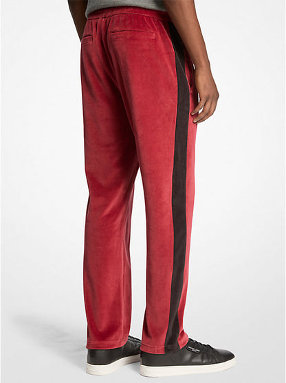 Stripe Velour Joggers