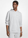 Embossed Logo Cotton Blend Hoodie