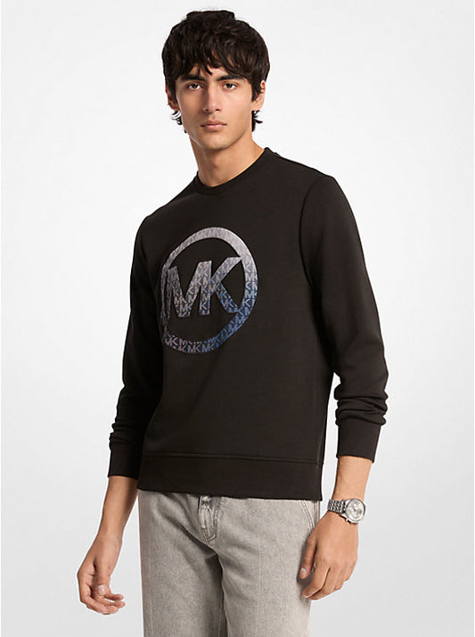 Ombré Logo Cotton Blend Sweater