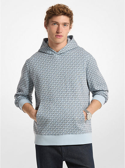 Signature Logo Cotton Blend Hoodie