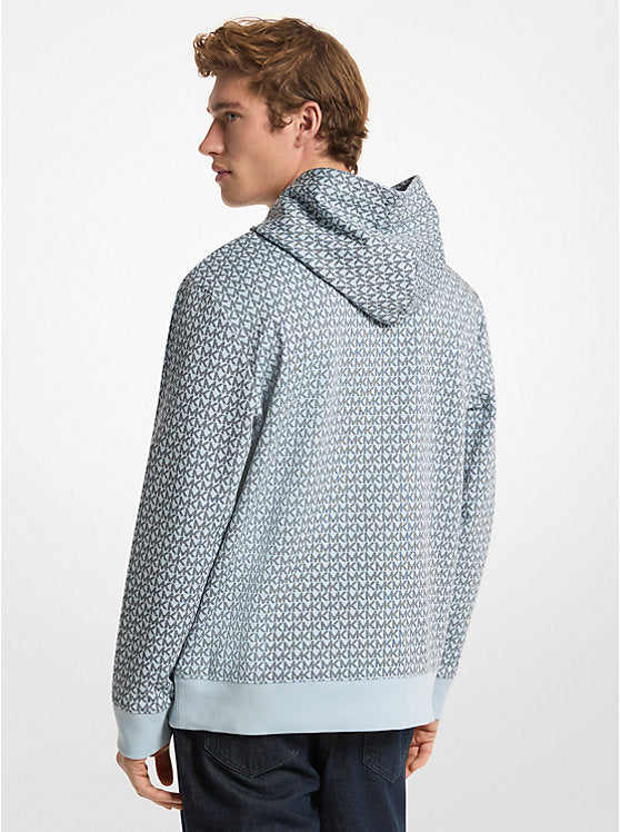 Signature Logo Cotton Blend Hoodie