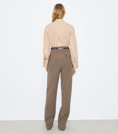 Bell-Sleeve Cotton Shirt