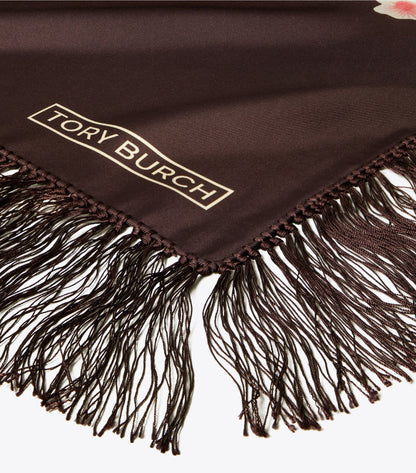 Chair Floral Silk Square