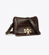 Charlie Croc-Embossed Shoulder Bag