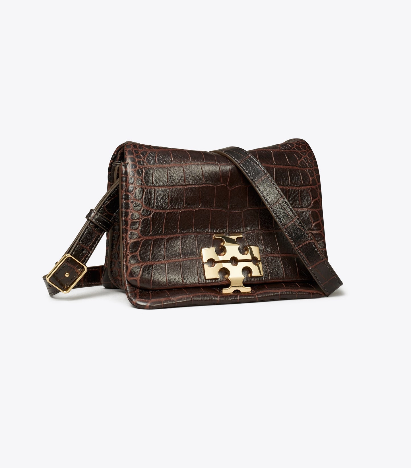 Charlie Croc-Embossed Shoulder Bag