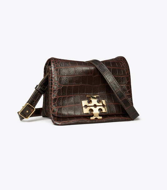Charlie Croc-Embossed Shoulder Bag