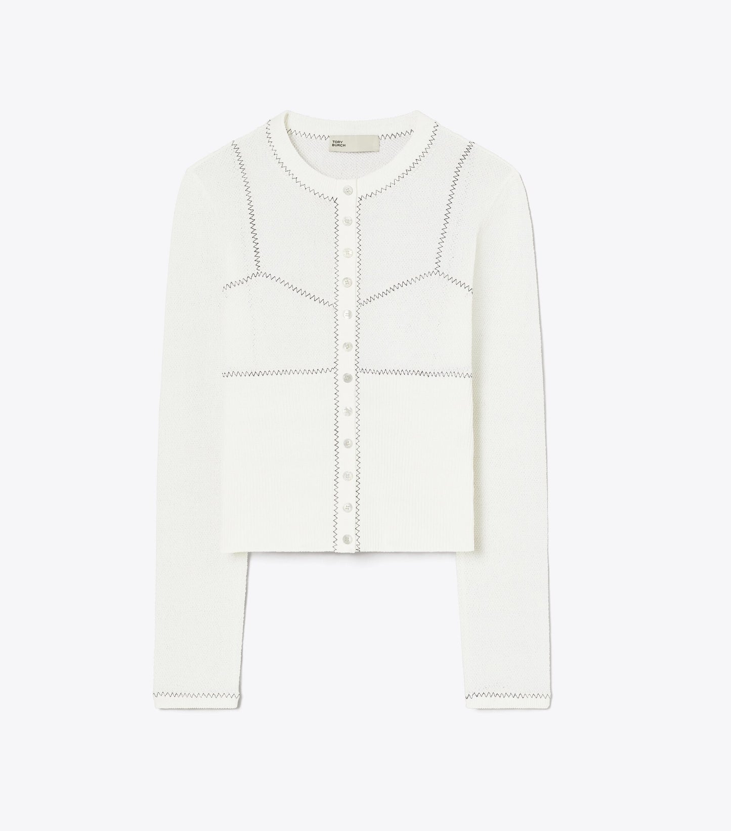 Cotton And Nylon Mesh Cardigan