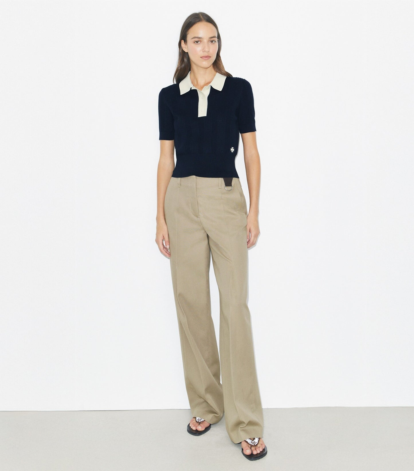 Cotton Pointelle Polo