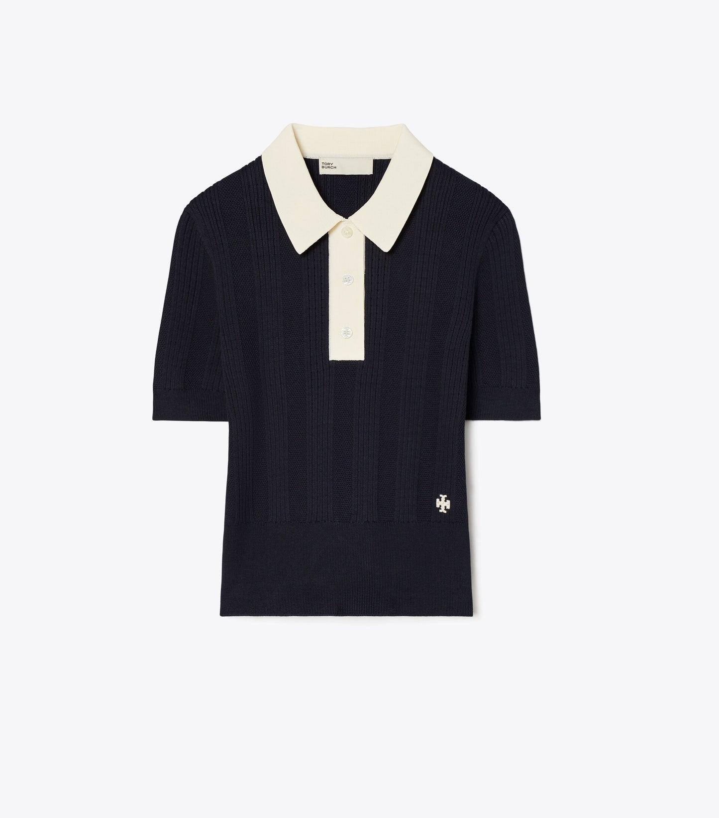 Cotton Pointelle Polo