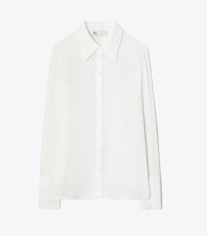 Cuffed Viscose Shirt