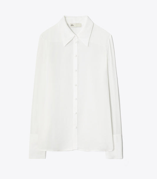 Cuffed Viscose Shirt