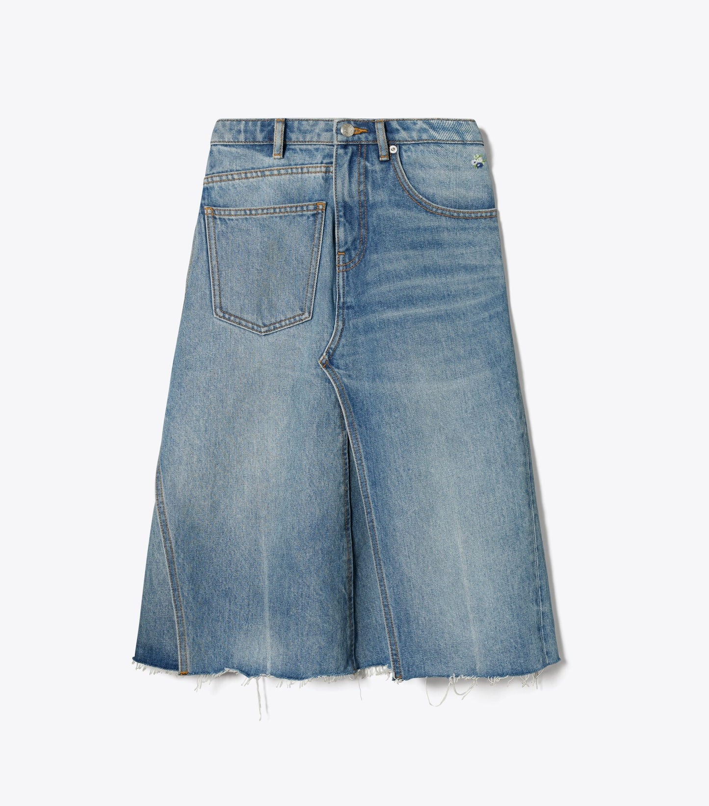 Deconstructed Denim Skirt