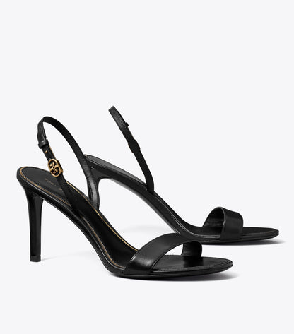 Double T Buckle Heeled Sandal
