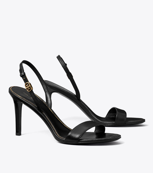 Double T Buckle Heeled Sandal