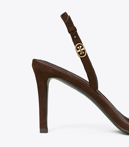 Double T Buckle Heeled Sandal