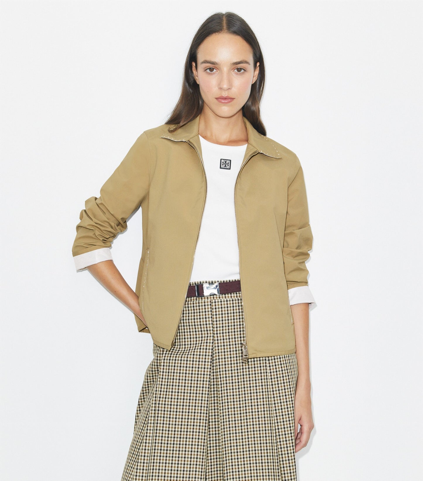 Embroidered Nylon Golf Jacket