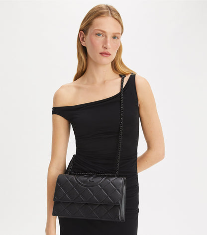 Fleming Polished-Grain Shoulder Bag