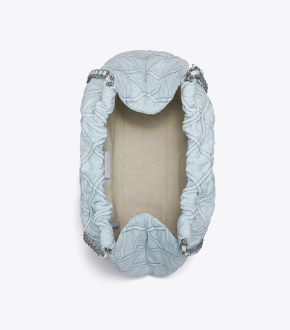 Fleming Soft Denim Hobo Bag