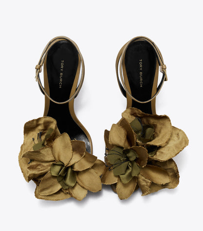 Flower Heeled Sandal