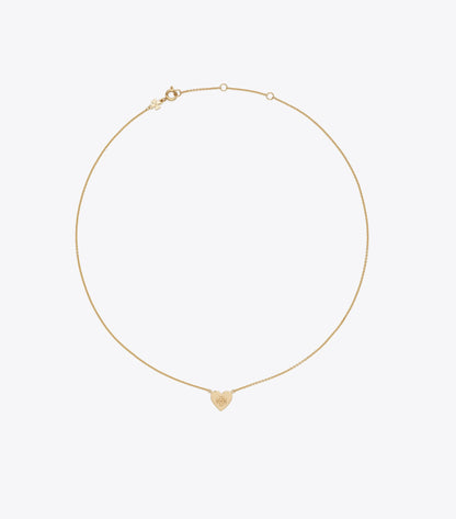 Forget Me Not Heart Pendant Necklace