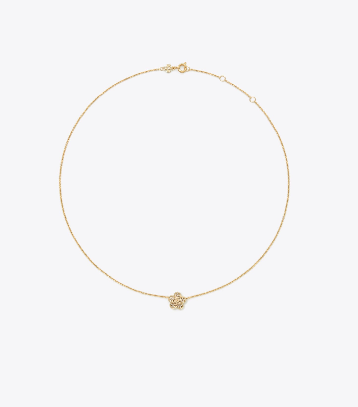 Forget Me Not Pavé Pendant Necklace