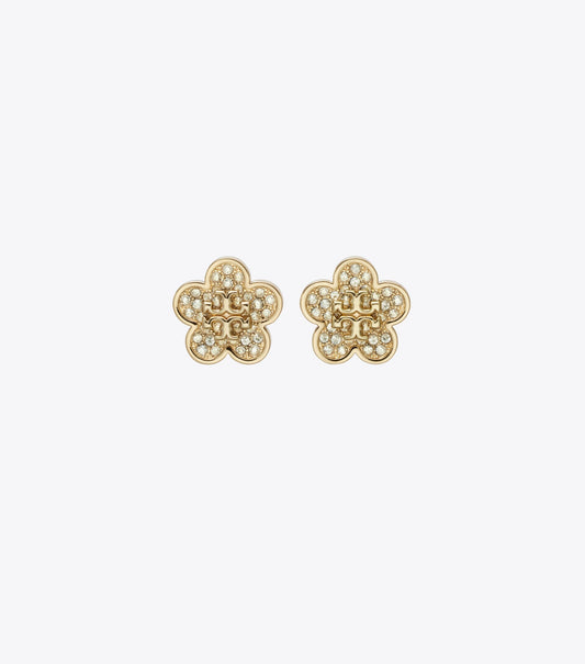 Forget Me Not Pavé Stud Earrings