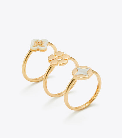 Forget Me Not Stacking Ring Set