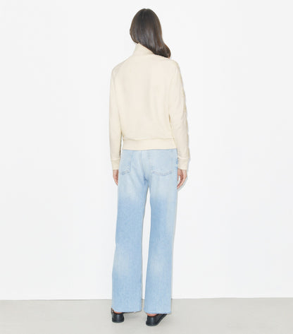 French Terry Logo Sleeve Half-Zip Sweatshirt