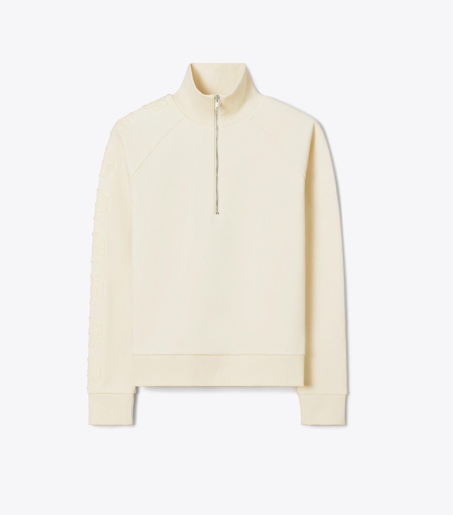 French Terry Logo Sleeve Half-Zip Sweatshirt