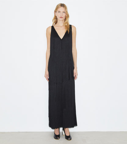 Fringe Viscose Dress