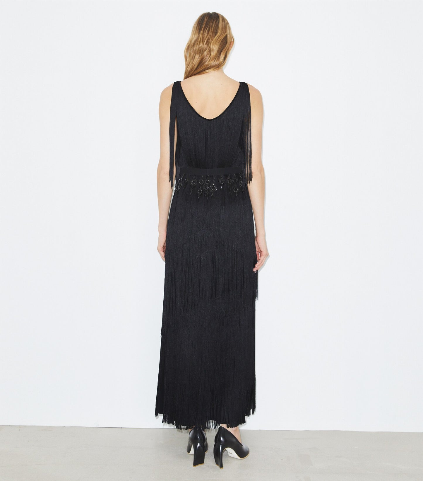 Fringe Viscose Dress