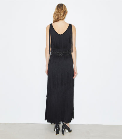 Fringe Viscose Dress
