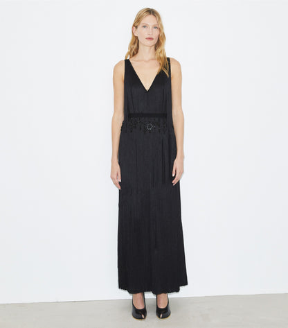 Fringe Viscose Dress