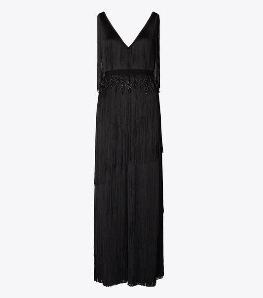 Fringe Viscose Dress
