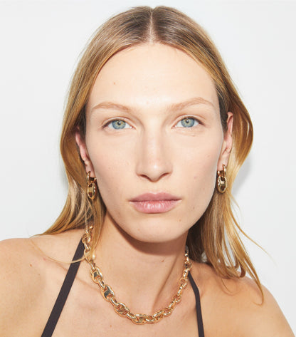 Gemini Link Small Hoop Earrings