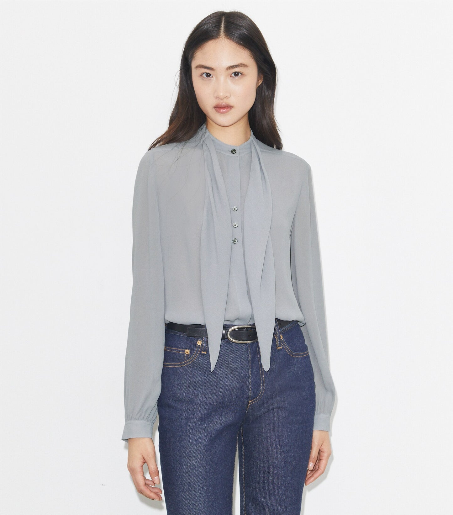 Georgette Bow Blouse