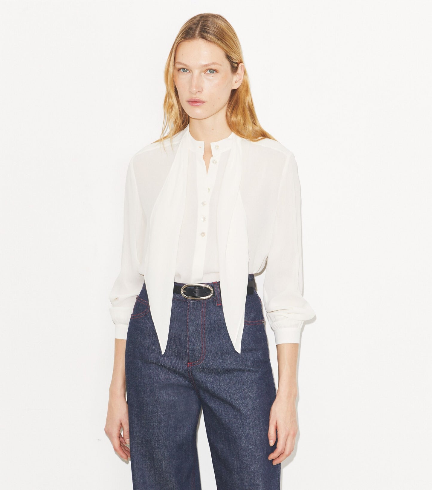 Georgette Bow Blouse